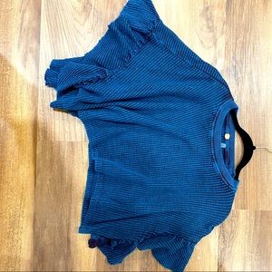 Free People deep blue top
